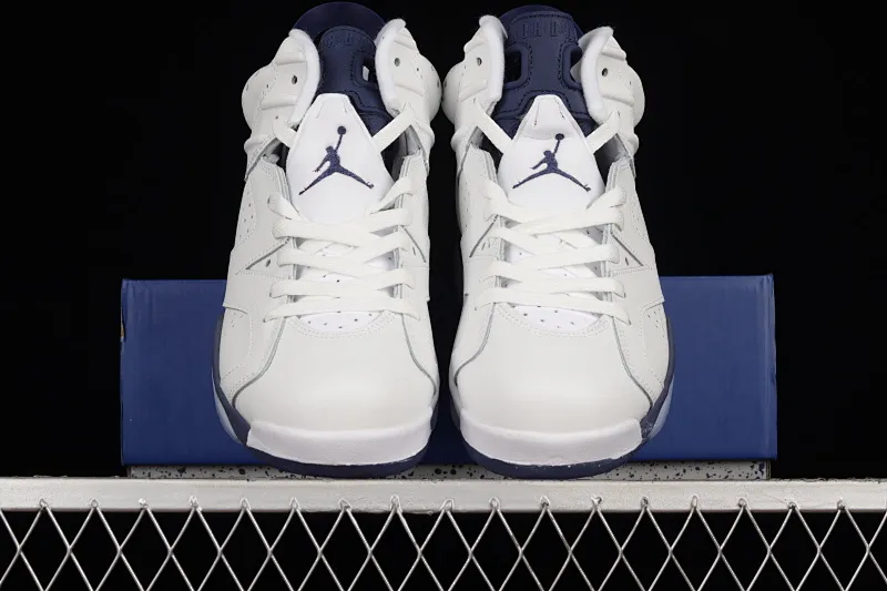 All categories Air Jordan Jordan series basketball shoes Air Jordan 6 Air Jordan 6 Retro "Midnight Navy" AJ6 Joe 6 white sea blue CT8529-141